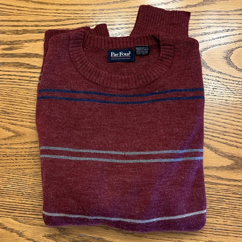 Par Four Crew Neck Mens Sweater
